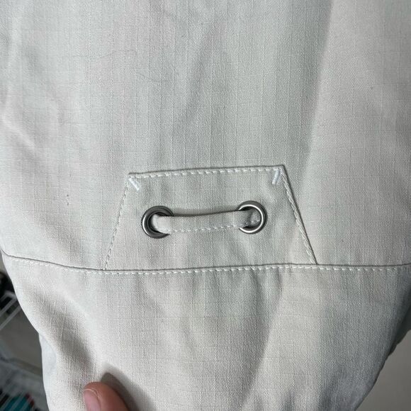 Tommy Bahama 100% Silk cream/ ivory Jacket Size L - Picture 6 of 7